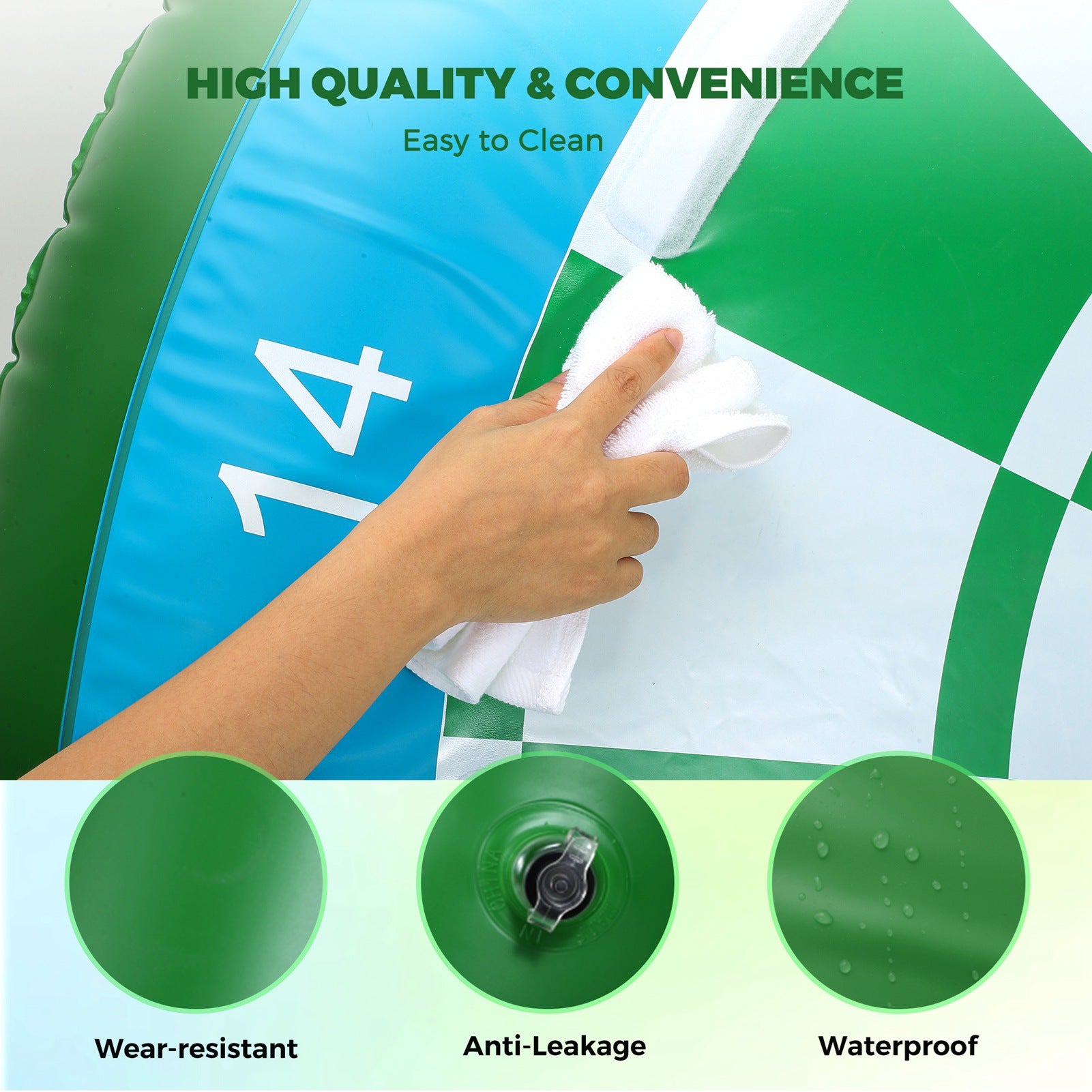 Tapis d'entraînement de golf vert anti-dérapant anti Tearing 5x4ft Hitting Pratique tapis de golf pour in