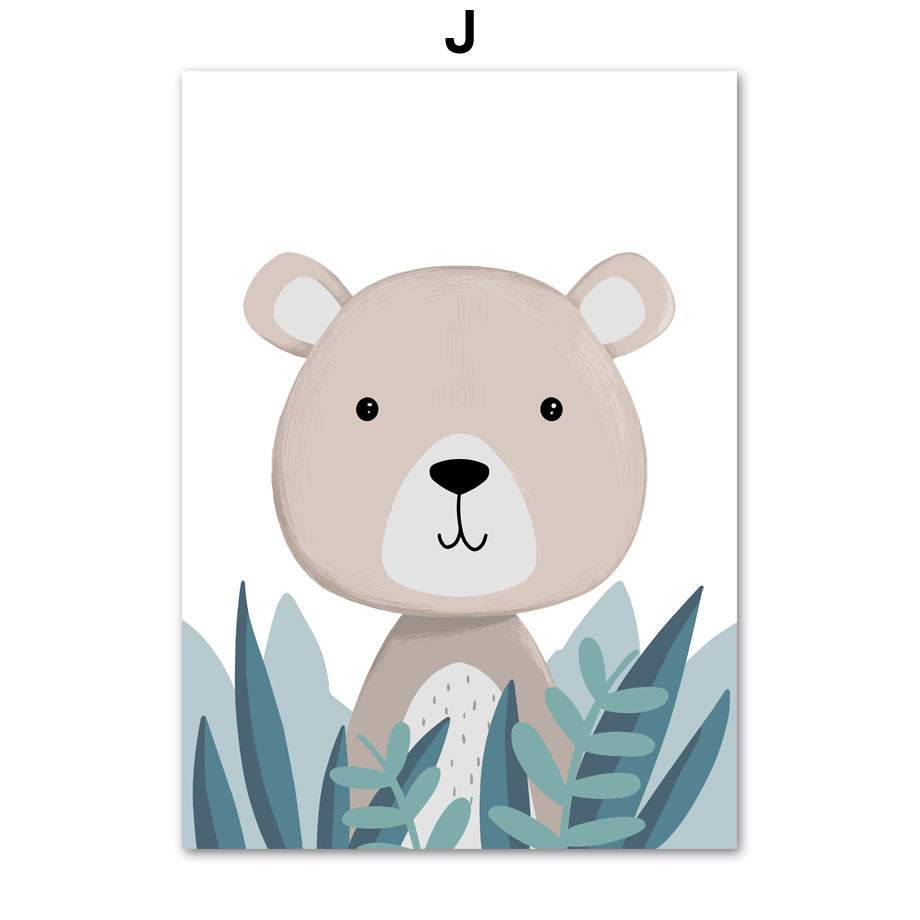 Wild Jungle animal art poster toile peinture