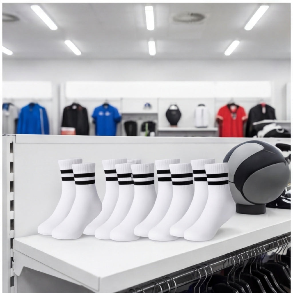 White sports socks (10 pairs)