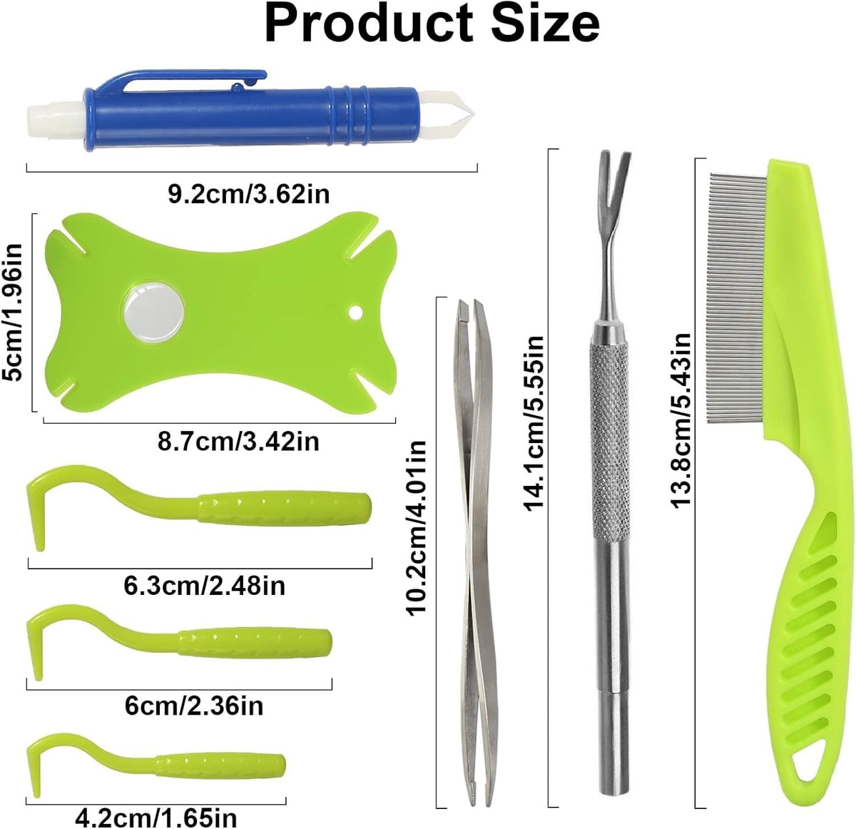 Tick Removal Tool 8-in-1 with Storage Box
