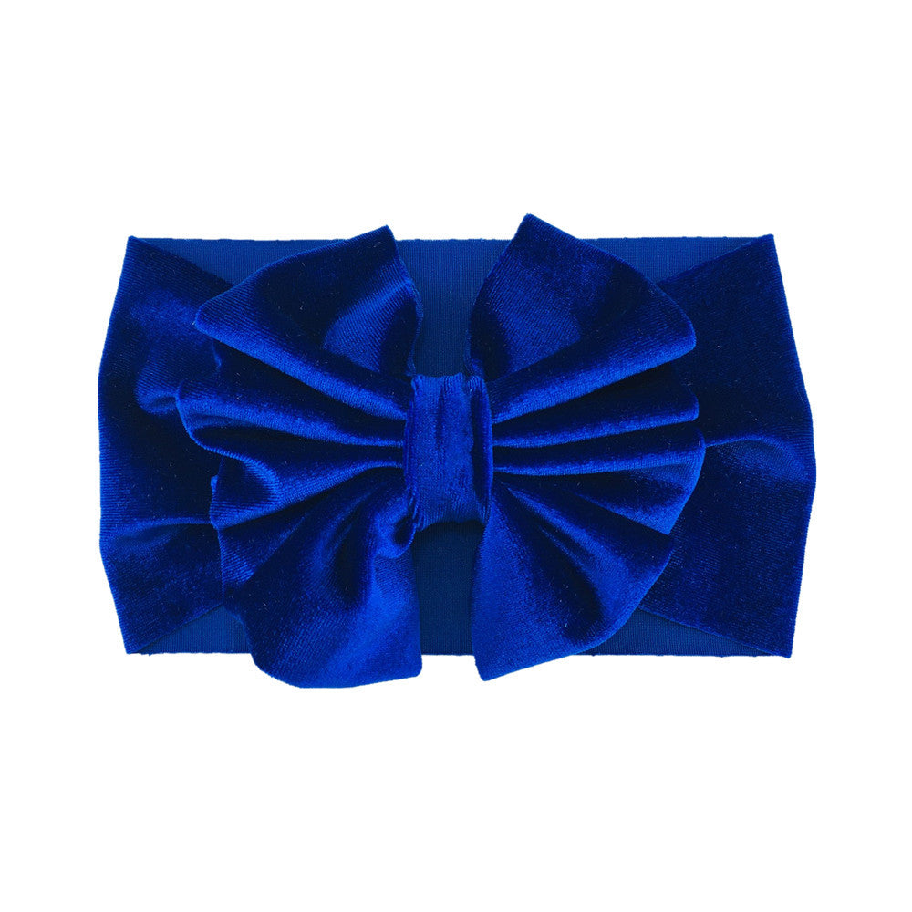 Haut bandeau surdimensionné Gold Velvet Bow