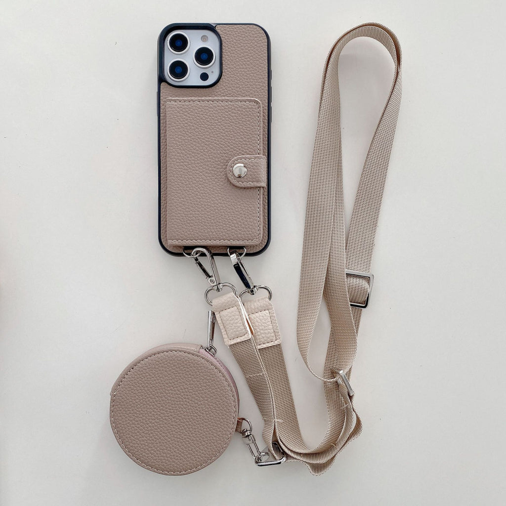 Housse de téléphone de lanyard de carte