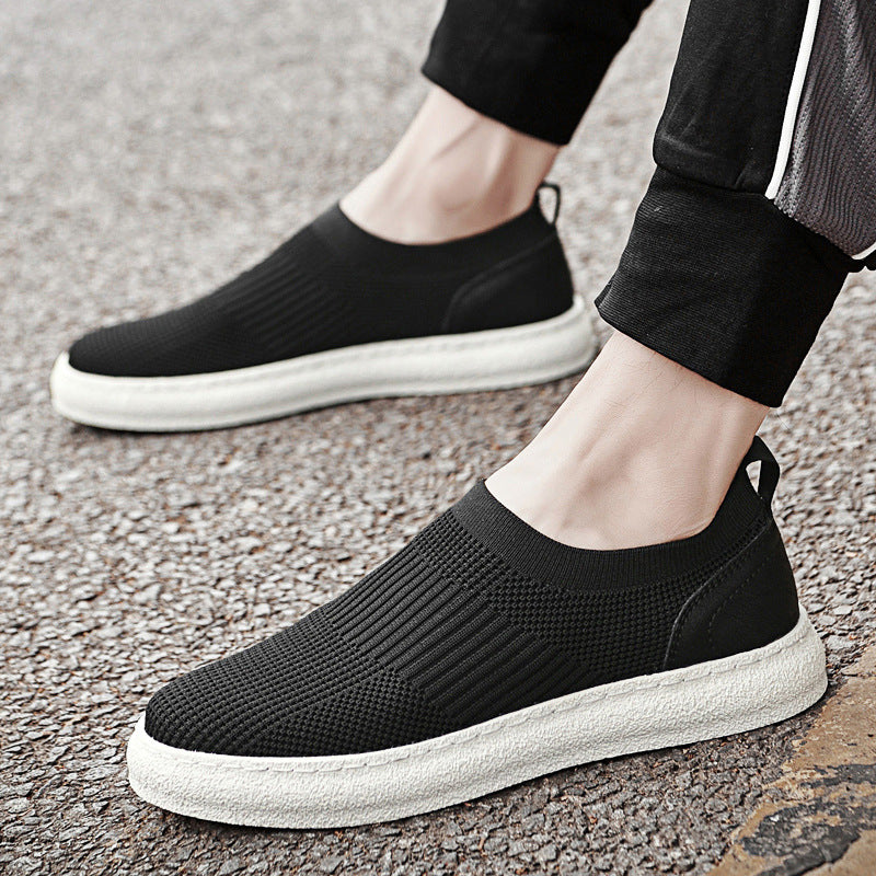 Hommes Flyknit Mesh Upper Loafers Slip-on Design