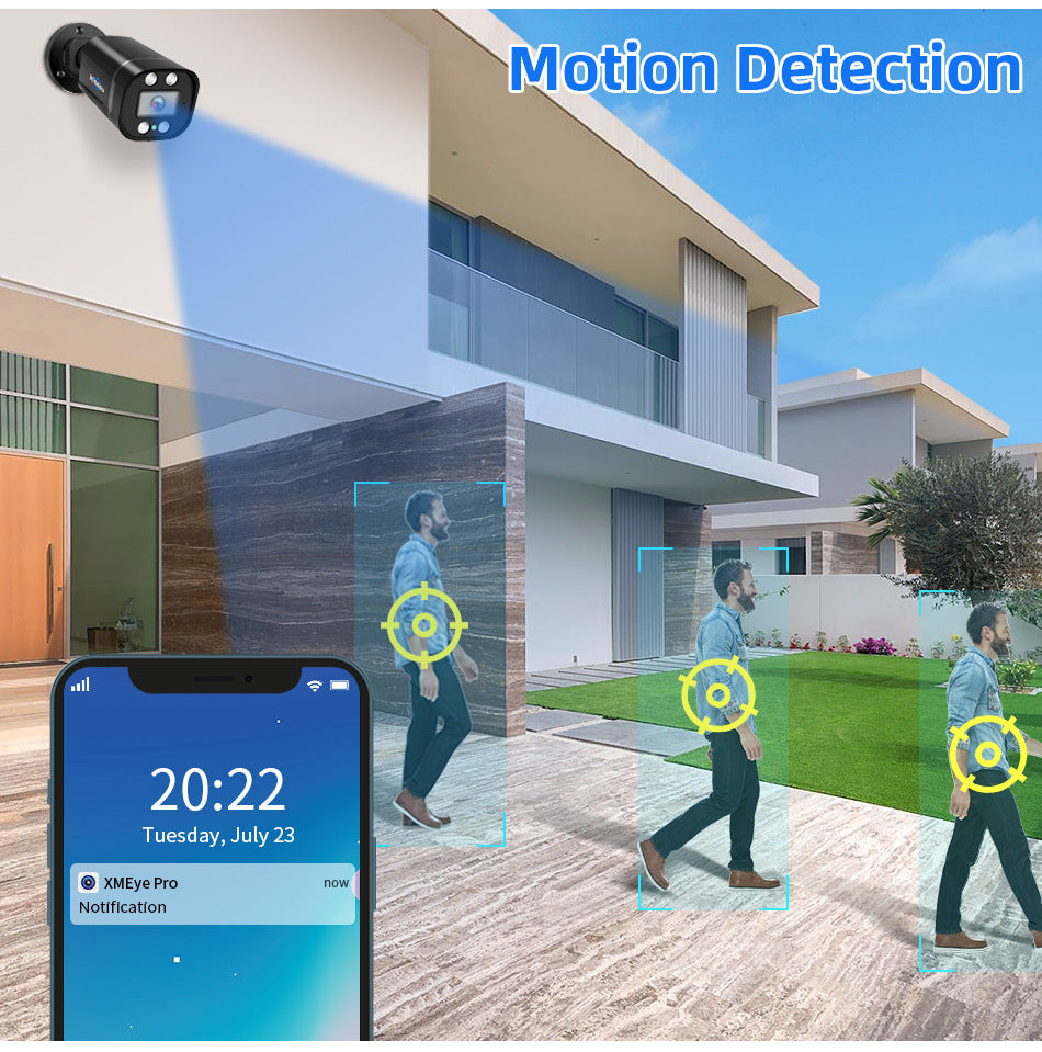 Outdoor Waterproof Commercial HD 5 Million AHD Wired Network Monitoring Suite Caméra