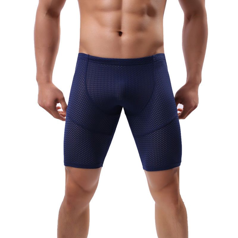 Style de mesh respirant homme d'été pour les boxeurs de sport