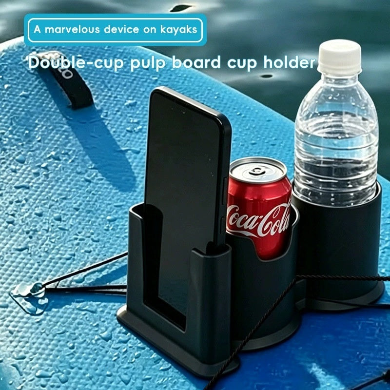 Support de tasse de paddle pour deux tasses Rack téléphonique