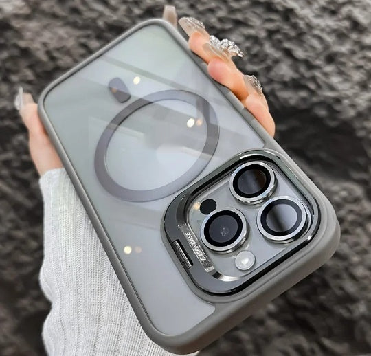 Boîtier de téléphone transparent avec le protecteur de lentille modèle CD