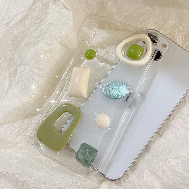 Cas original de téléphone vert Niche avocat haut de gamme
