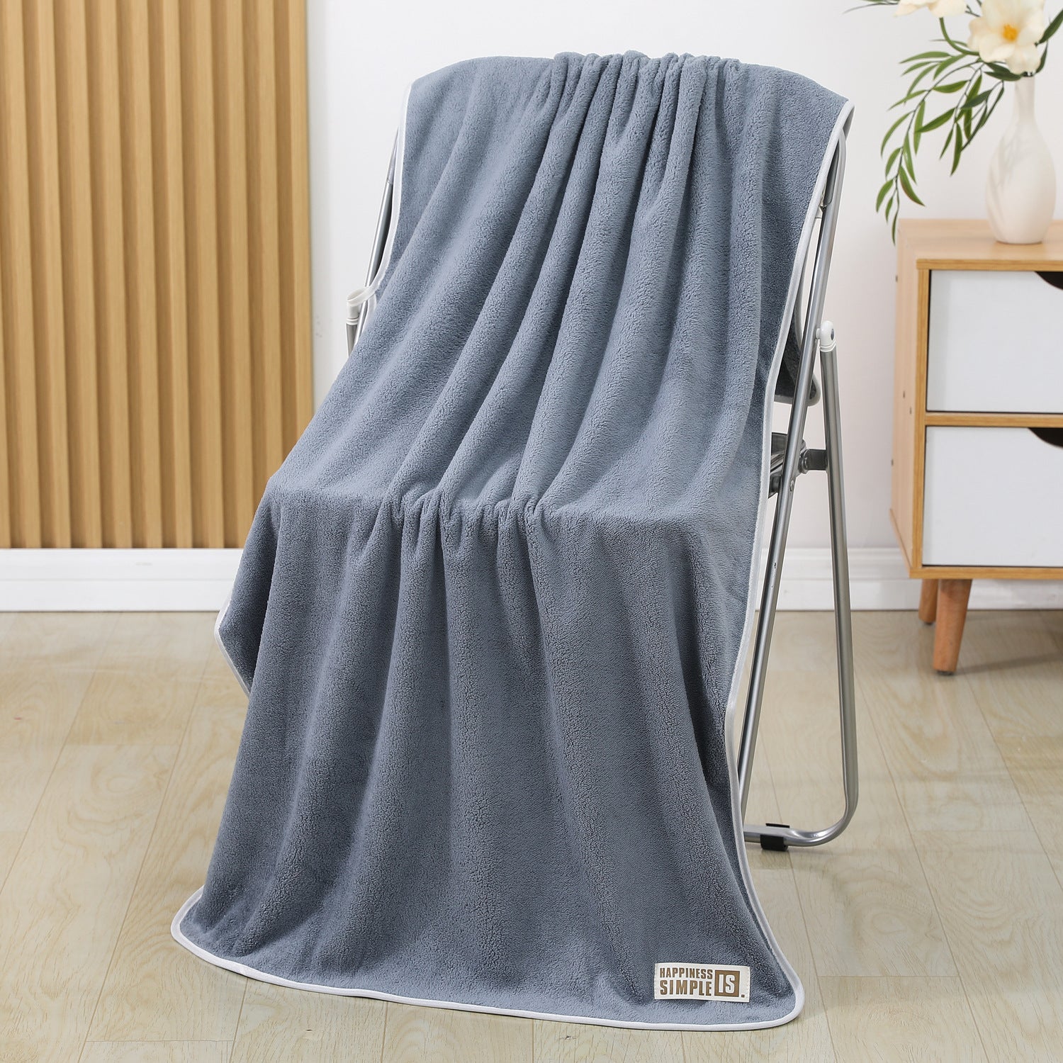 Classe A Serviette de bain en polaire de corail Soft Skin-friendly Très absorbante et sans lint
