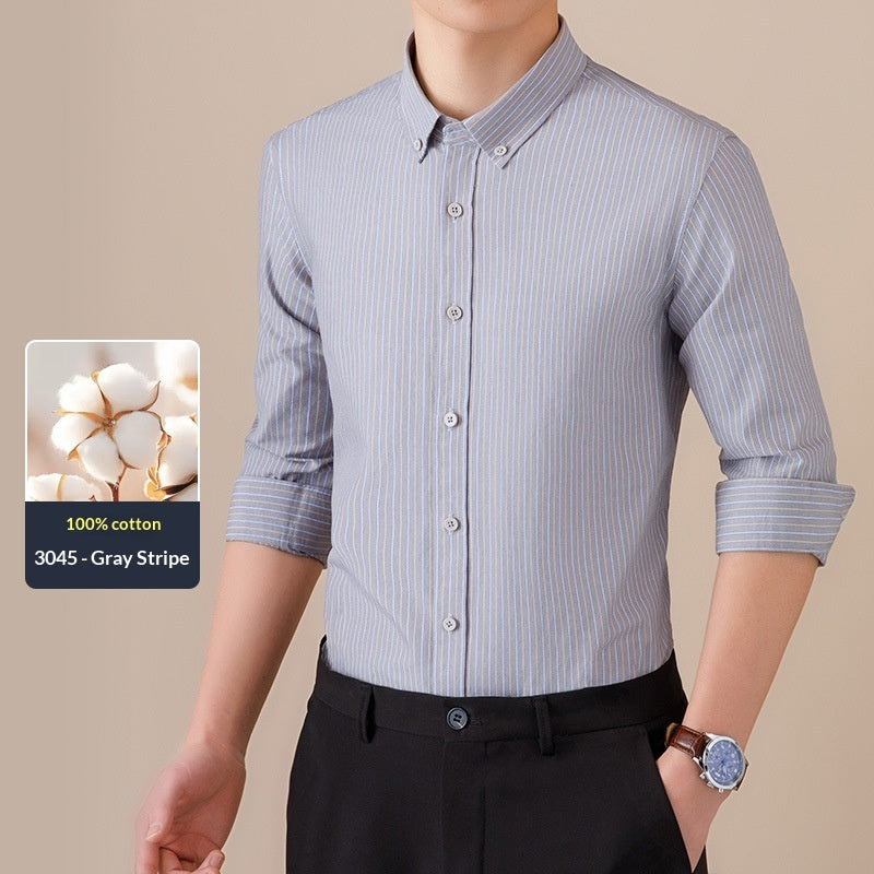 Homme Mode coton Casual respirant chemise
