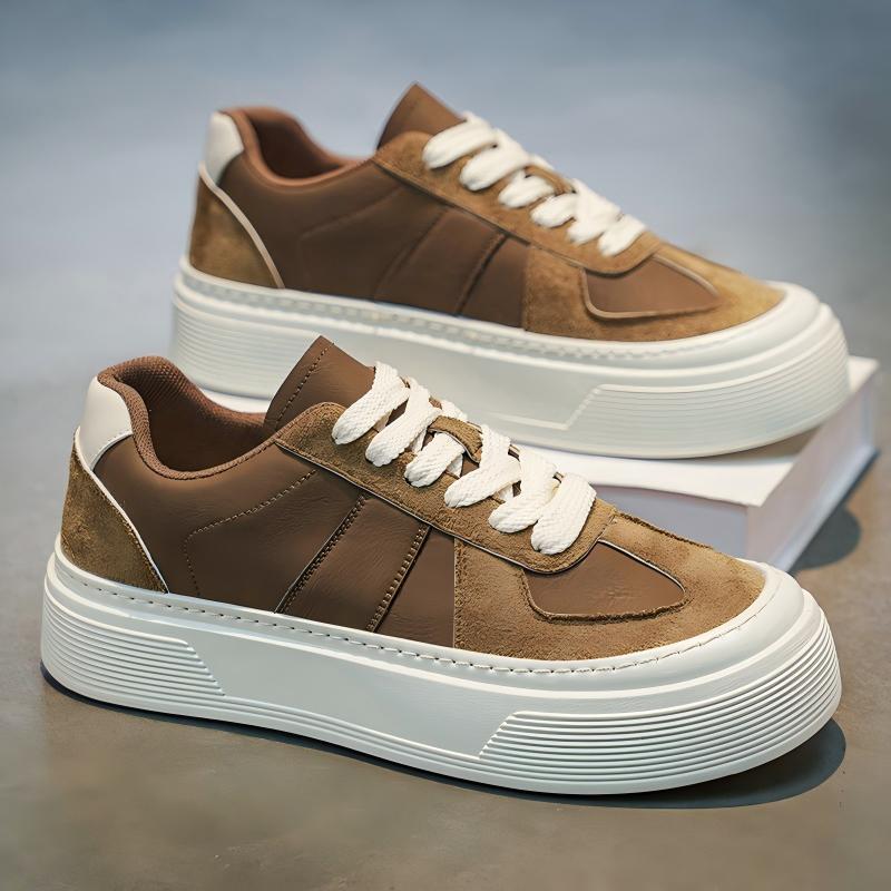 Hommes Chunky Platform Heighten Casual Skate Sneakers