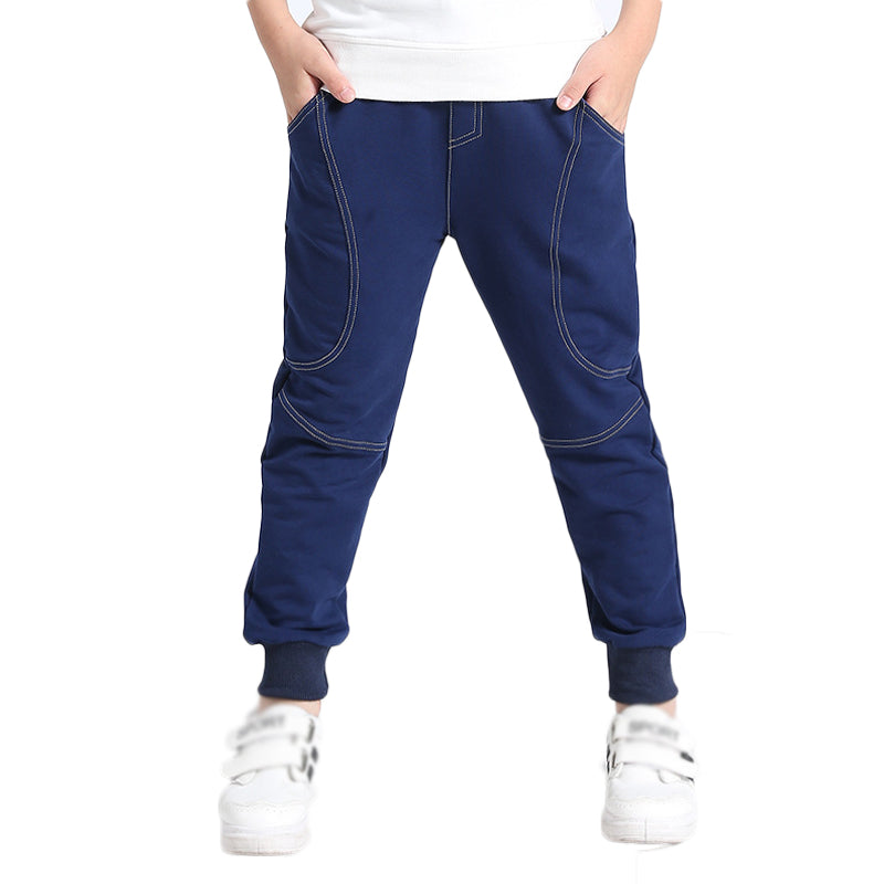 Printemps et automne Pantalons de sport occasionnels en coton pur pour enfants