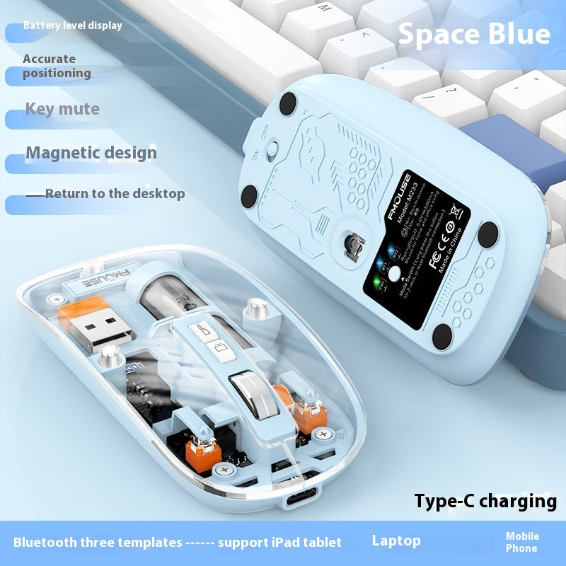 Ordinateurs de bureau sans fil transparents et ordinateur portable