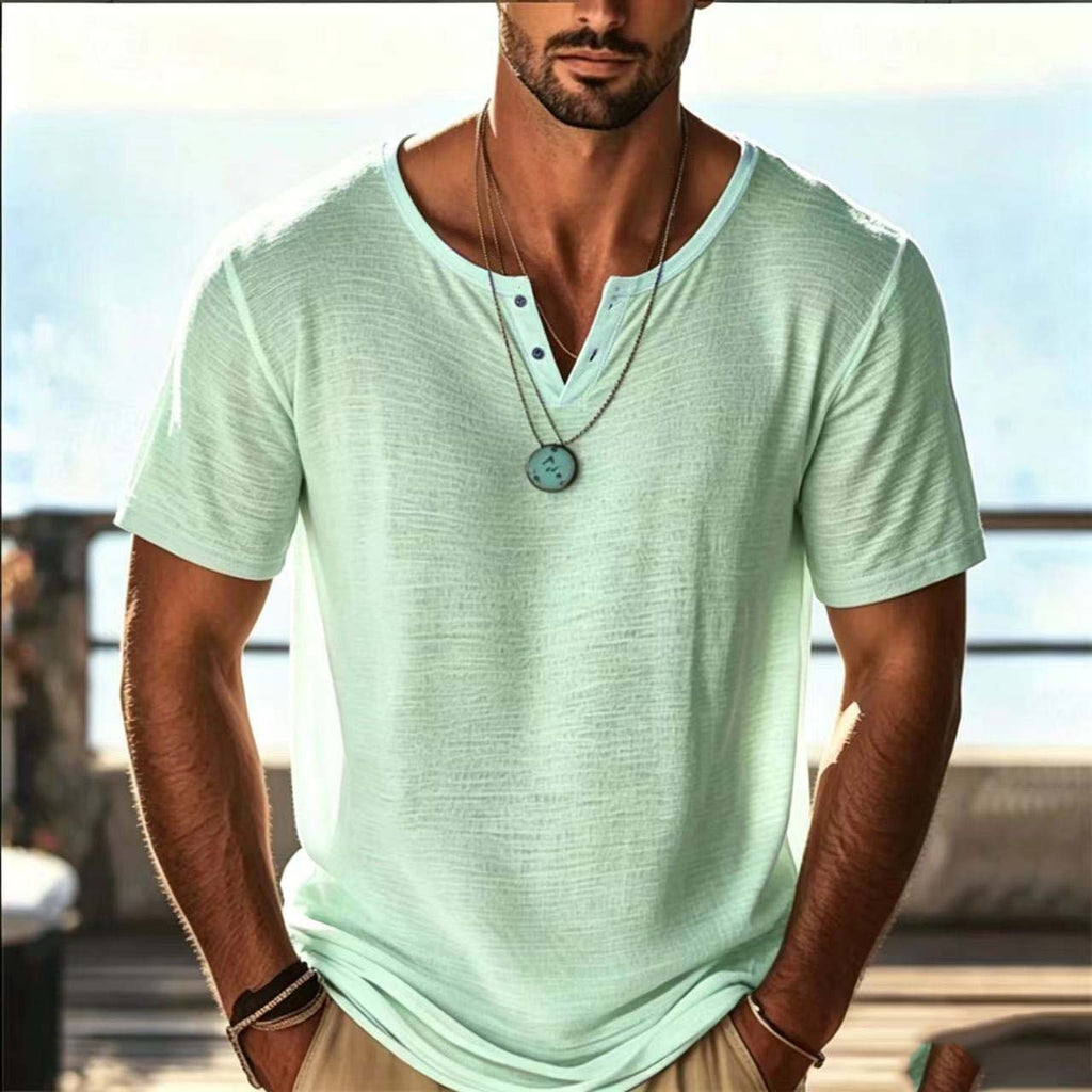 Vêtements multicolores pour hommes d'été à manches courtes