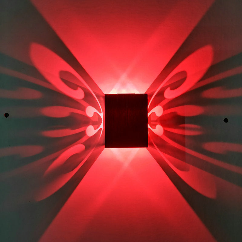 Led Butterfly Lampe murale intérieure créative Fond mural
