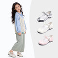 Fille Princesse Chaussures Mode Versatile Petit Cuir Chaussures Fille Lolita Haut Talons Bow Singl
