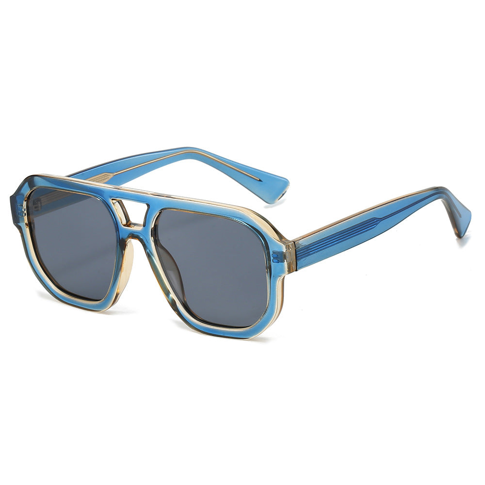Lunettes de soleil polarisées pour pilotes avec un design double faisceau
