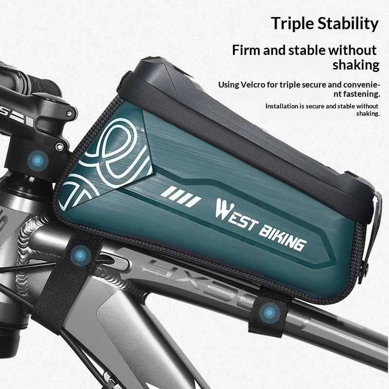 Sac avant en coque dure de grande capacité pour faisceau avant de vélo