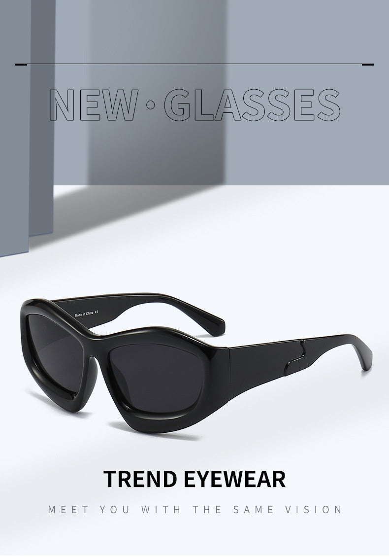 Hommes et femmes Riding Outdoor Personnalité Forme concave Lunettes de soleil