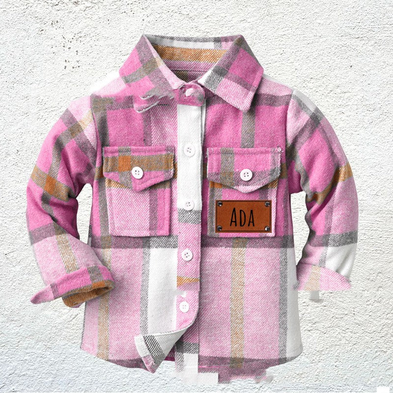 Chemise à carreaux pour enfants