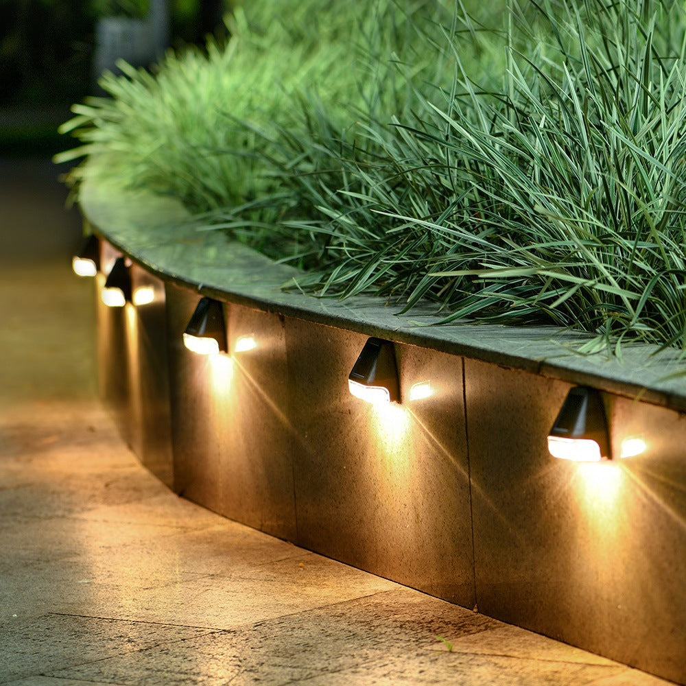 Solar Outdoor Rainproof Courtyard Garden Décoration Stairs Step Fence Light Fence LED Wall