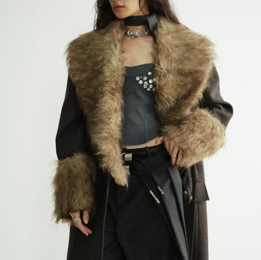 Blazer de puissance extra-long pour les femmes
