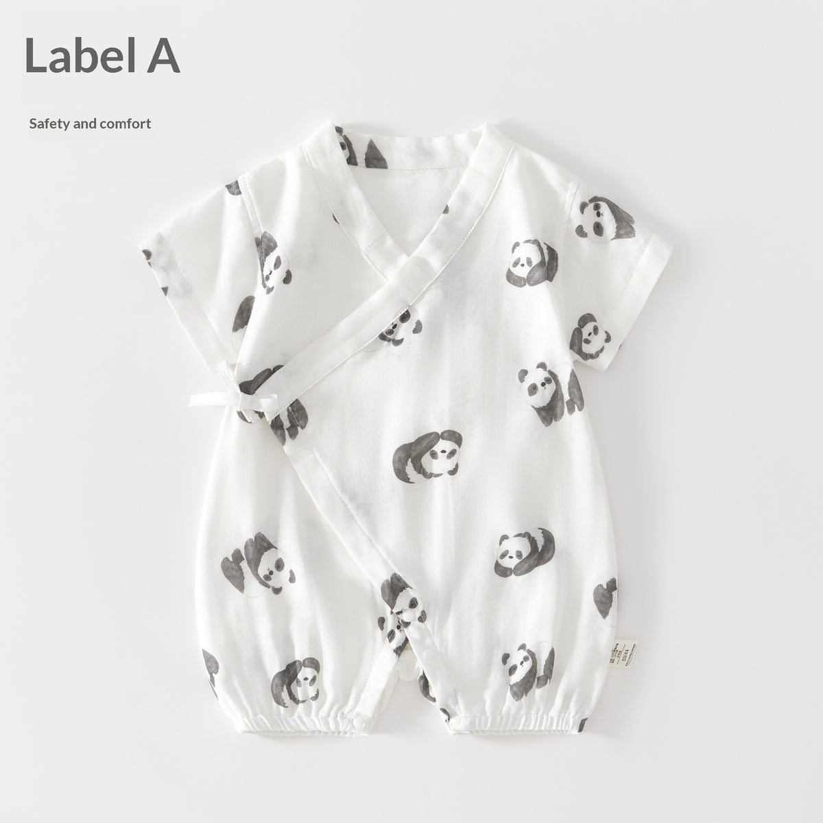 Été mince Air conditionné Vêtements Bébé Onesie manches courtes