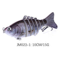 Luya Multi-section Broken Section 7 Sections 10CM-15.4G-6hook Lure de pêche dure bionique