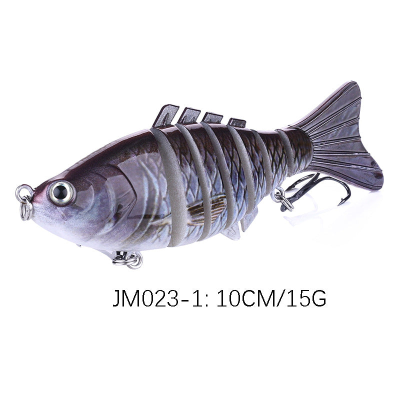 Luya Multi-section Broken Section 7 Sections 10CM-15.4G-6hook Lure de pêche dure bionique