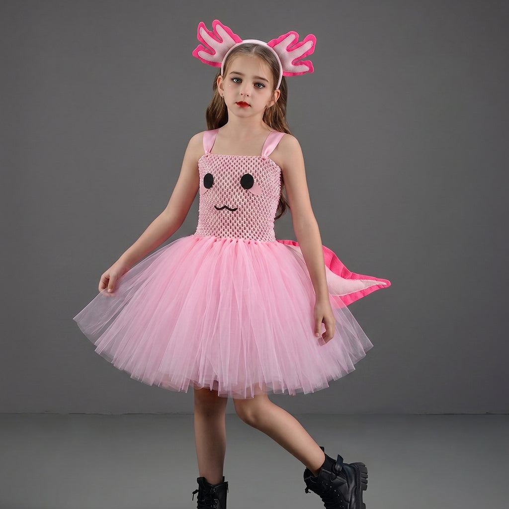 Petites filles Axolotl Animal-Caracter Cosplay Robe