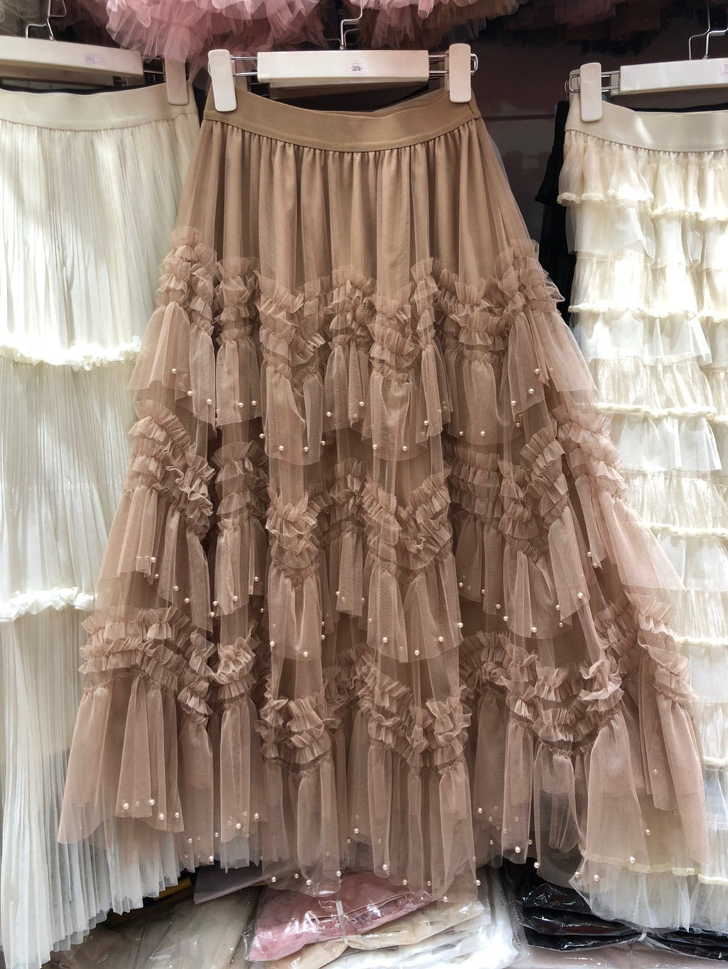 Robe de Maxi à trois niveaux pour femmes