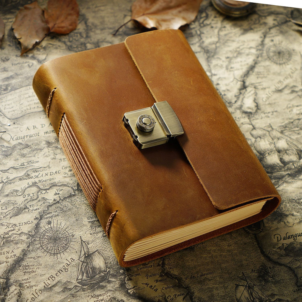 Vieille revue Journal Cowhide Notebook