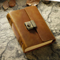 Vieille revue Journal Cowhide Notebook