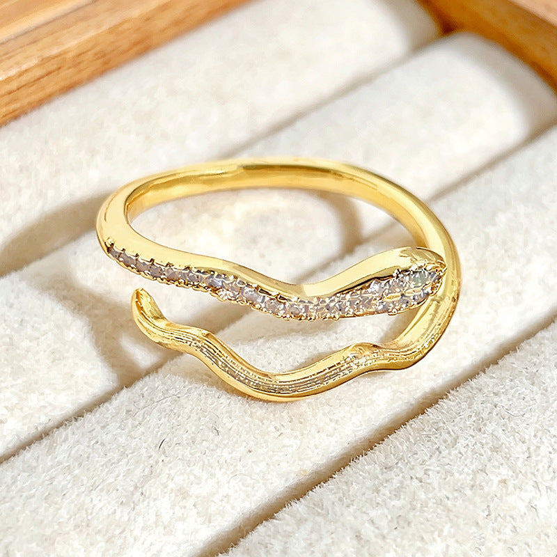 Femmes Tonor Serpent Forme Anneau ouvert