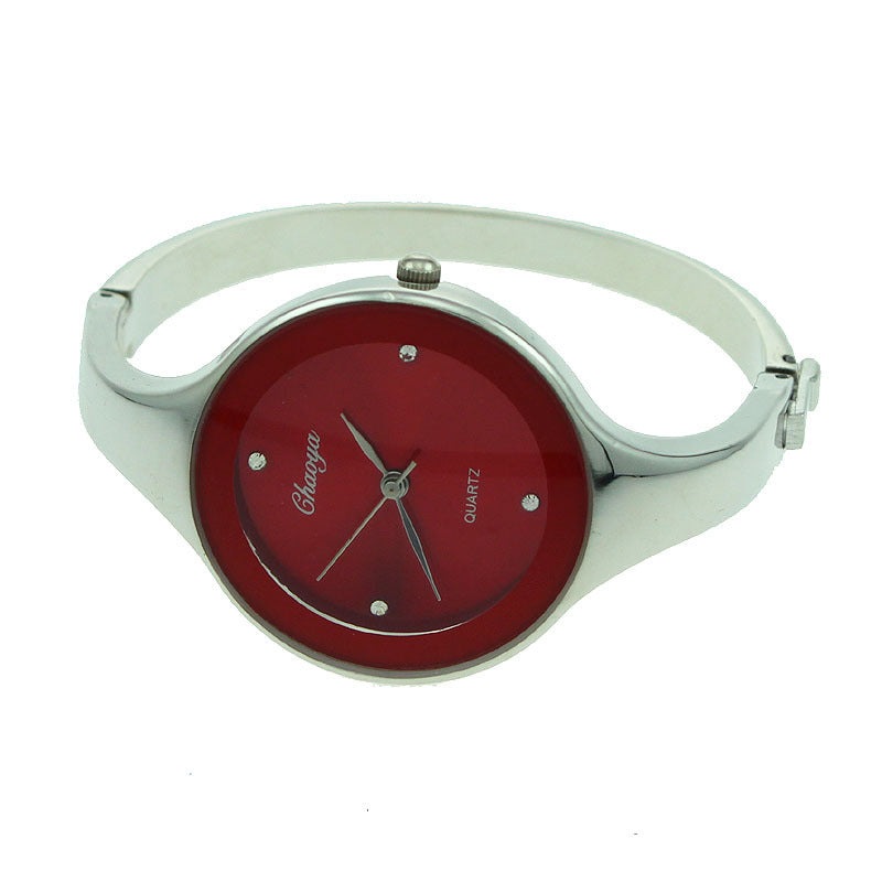 Mode Casual femmes Quartz bracelet en acier inoxydable montre