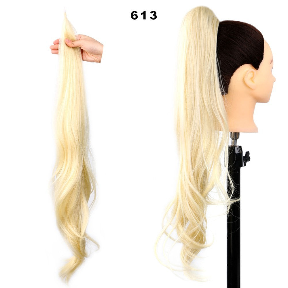 Perruque de queue de cheval haute pour femmes Winding Big Wave Long Curly Hair