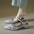 Sandales de broderie française pour femmes Daisy Mesh aux pieds fermés