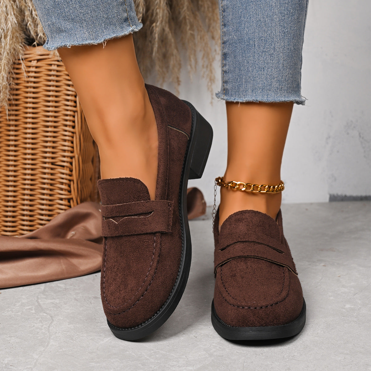 Chaussures Suede Vintage de style britannique