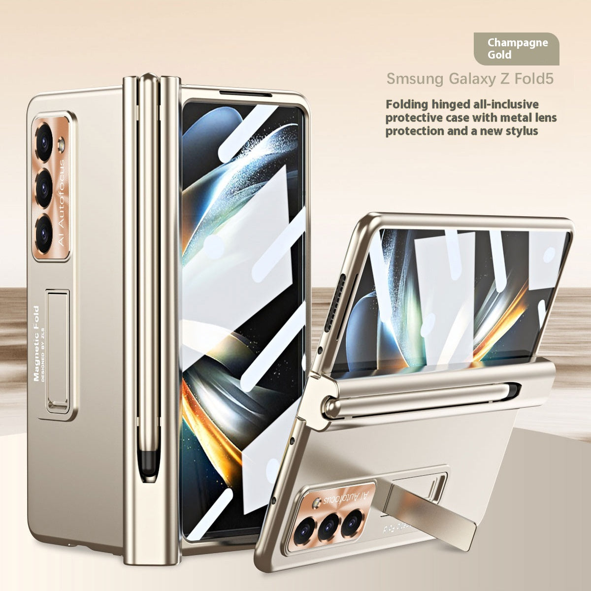 Étui de téléphone à puce Zfold5 à aspiration magnétique