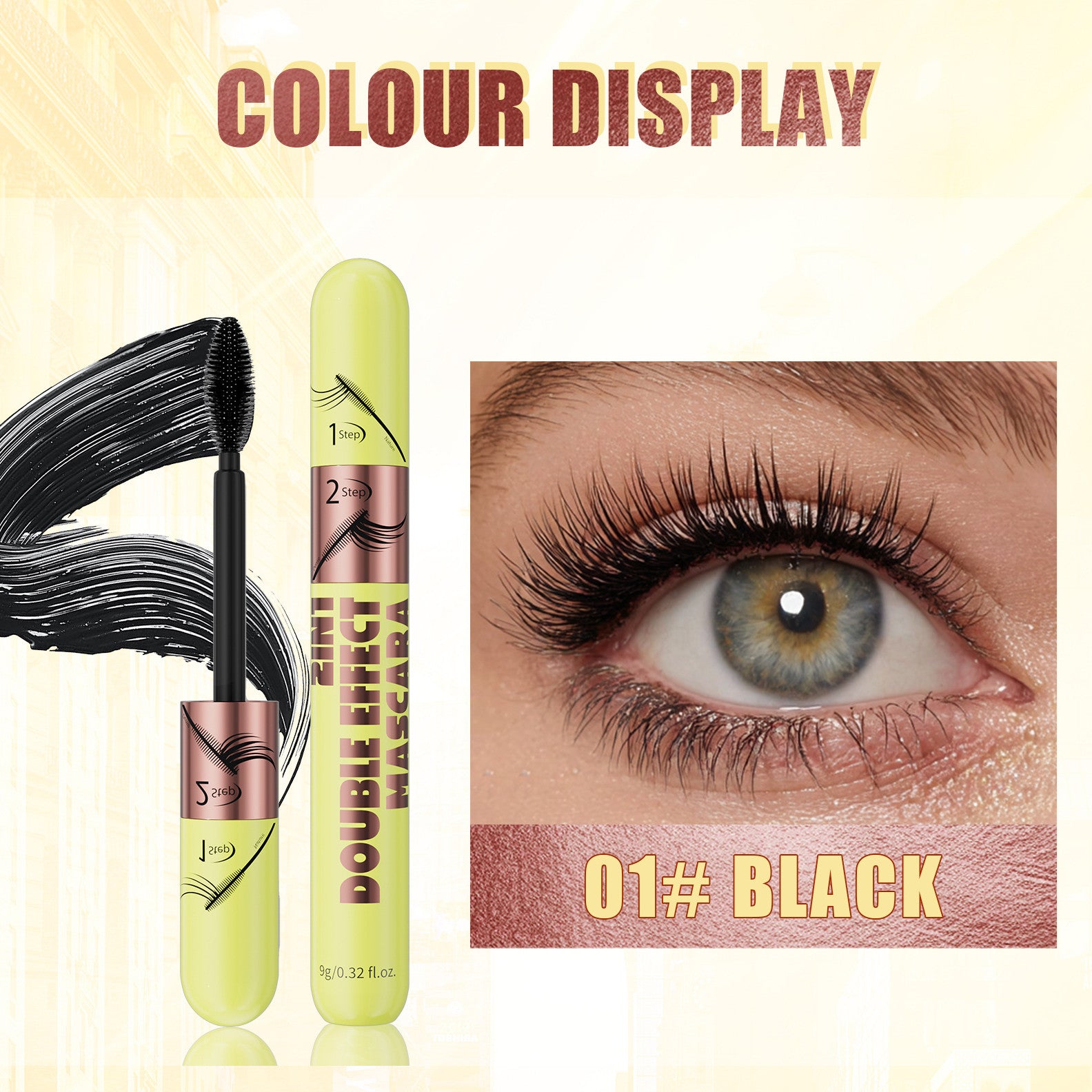 Mascara naturelle longue et volumineuse