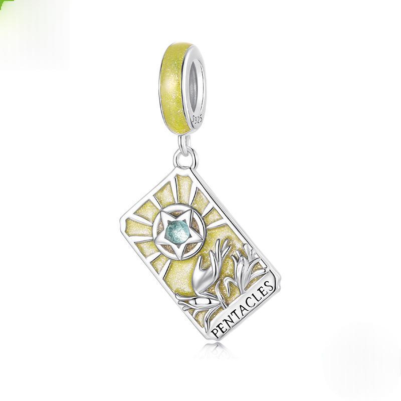 Carte de Tarot de style rétro Accessoires pendentif bricolage