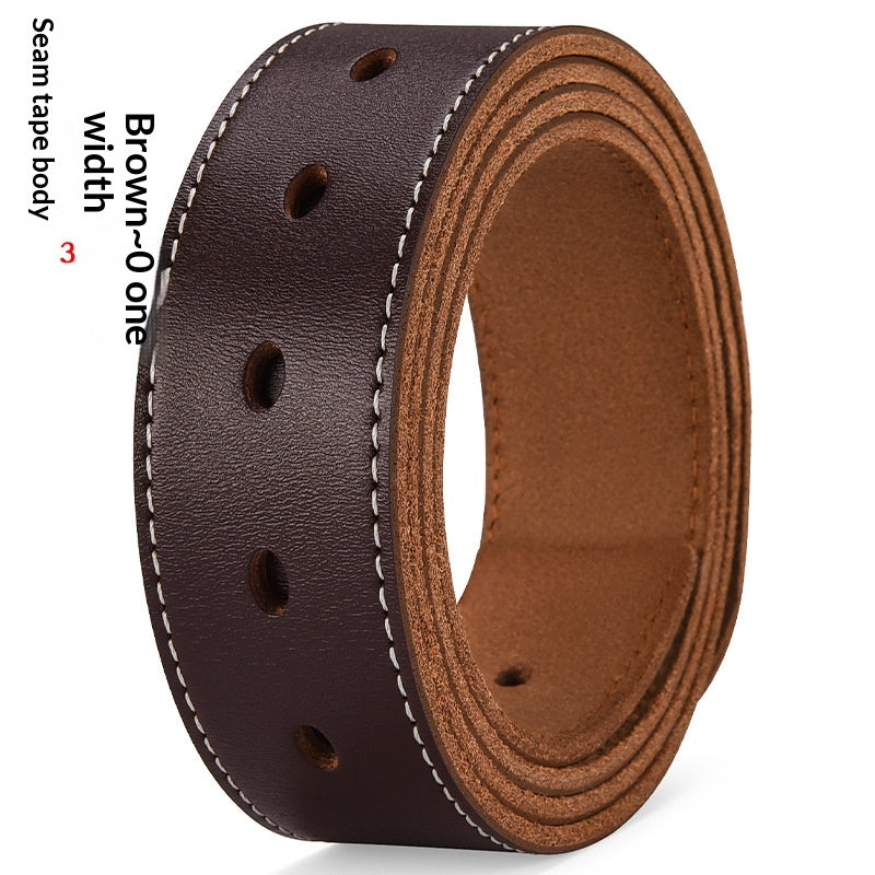 Ceinture en cuir extensible casual homme avec boucle d'épingle