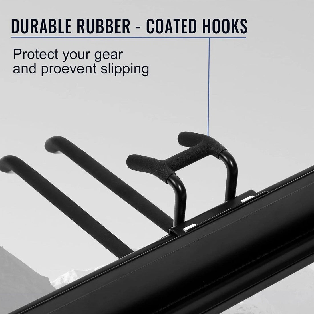 3x Garage Garden Tool Holder Storage Rack Shed Wall Mounted Organizer Long Hooks
