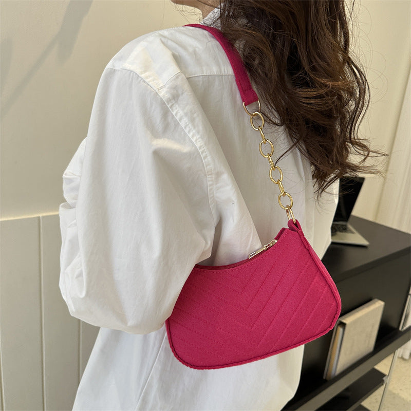 Sac à bandoulière en feutre pour femmes