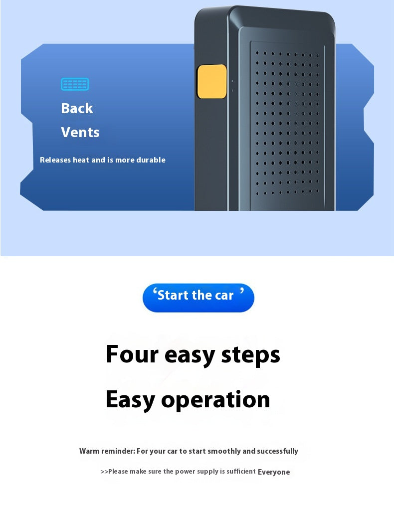 Véhicule Air Intelligent Digital Display Car Start Emergency Supply All-in-one Multi-functi