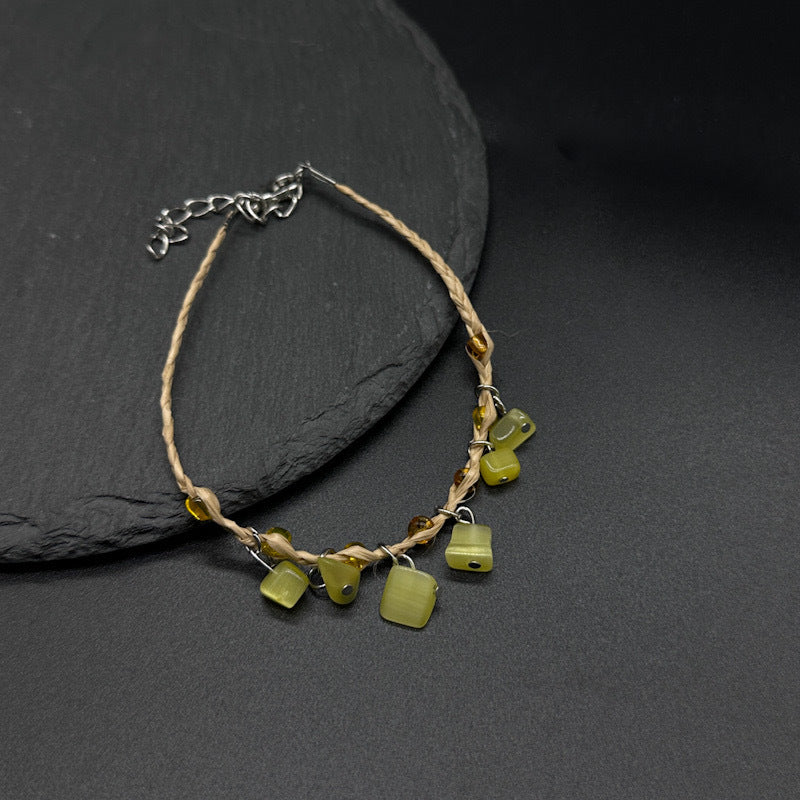 Bracelet de galets de Raffia