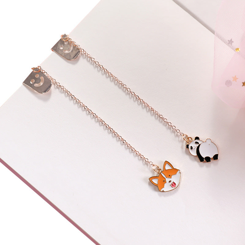 Signet pendentif en métal de dessin animé créatif