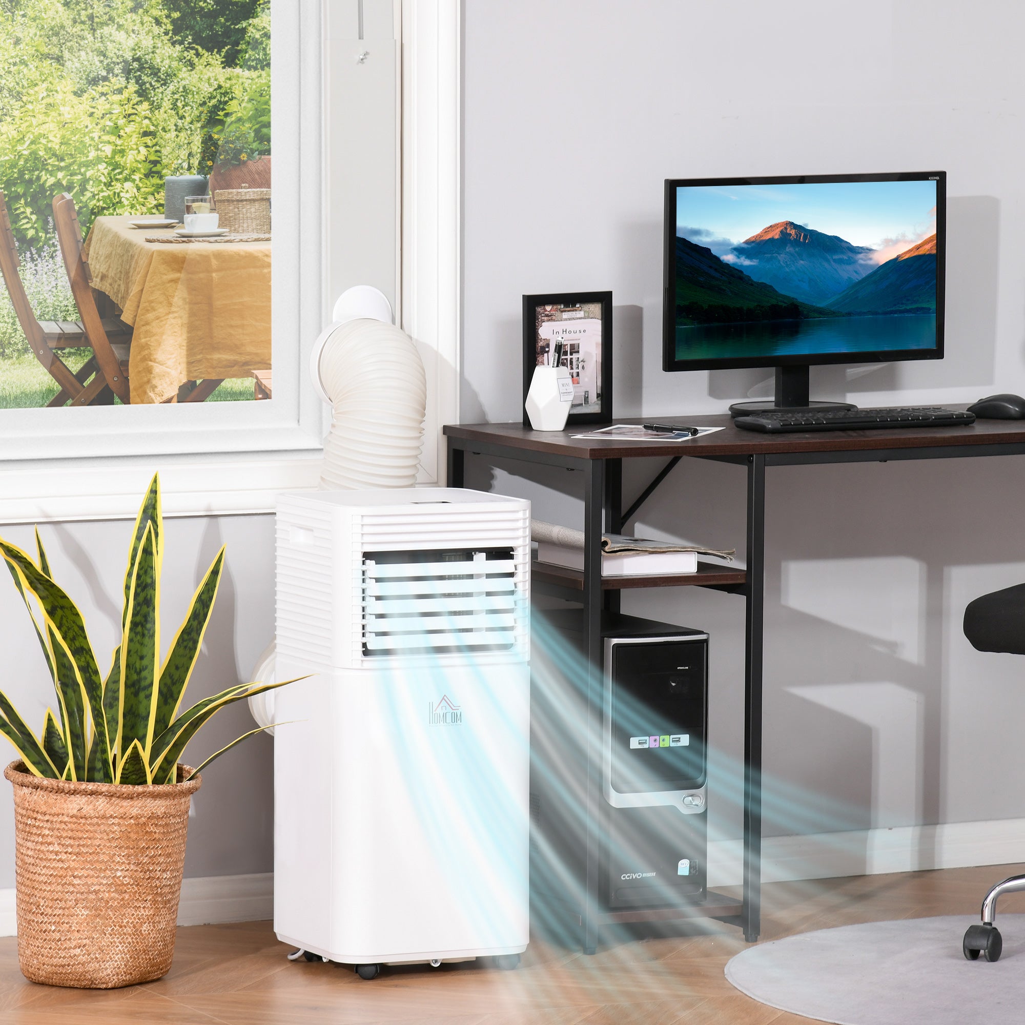8000 BTU Climatiseur mobile pour refroidissement et déshumidification
