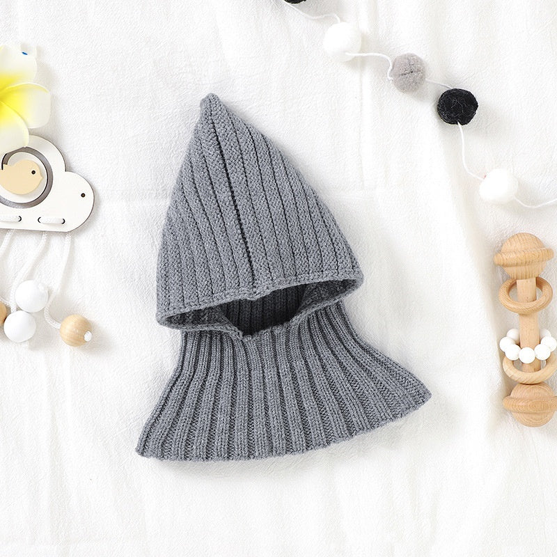 Chapeau bébé et bébé écharpe tout-en-un tenue chaude Casquette
