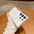 Simple boîtier de téléphone transparent résistant à la chute magnétique